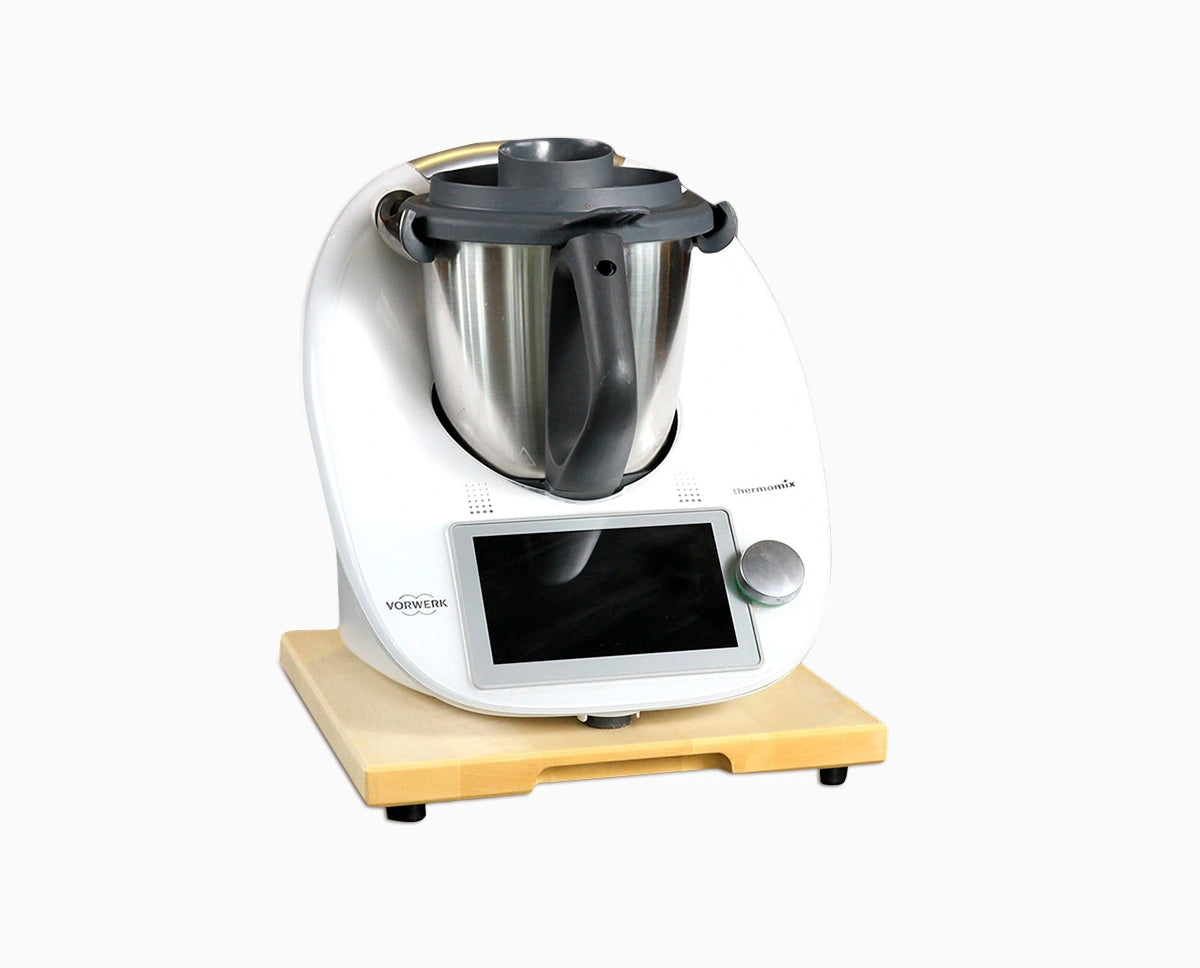 Gleitbrett aus Ahorn mit Griffmulde und Thermomix