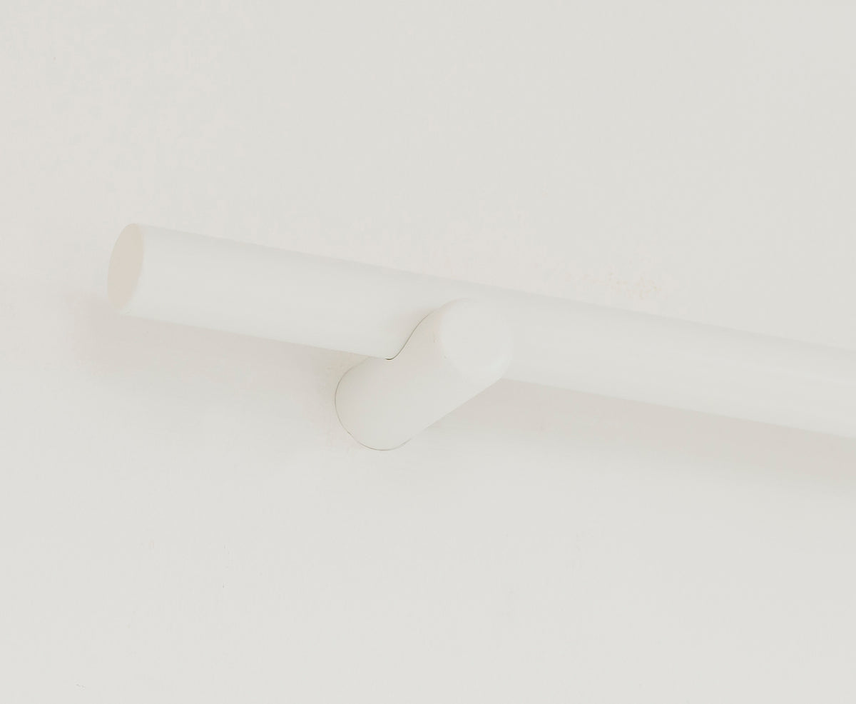 Halterung für Gardinenstange Weiß